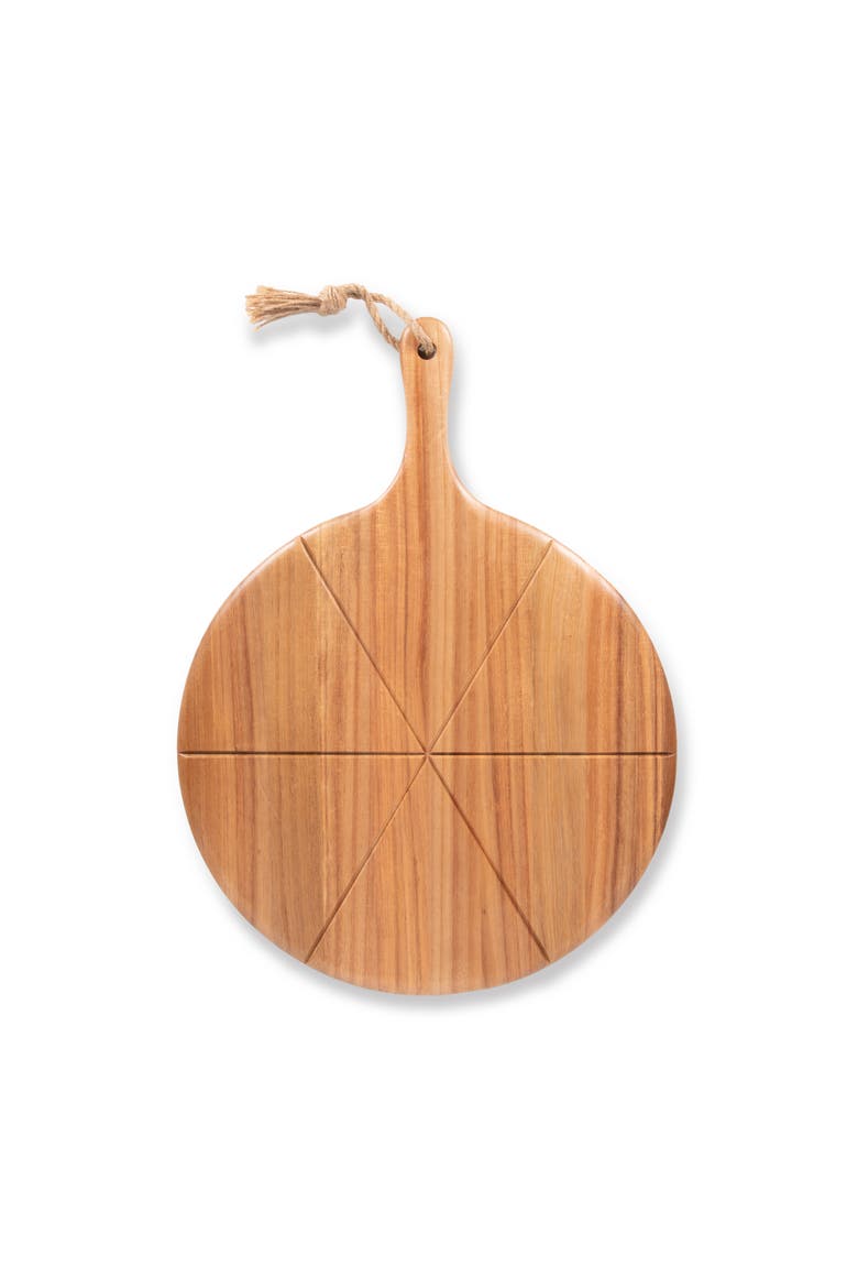 Napoletana Pizza Cutter Board, Alternate, color, Acacia Wood