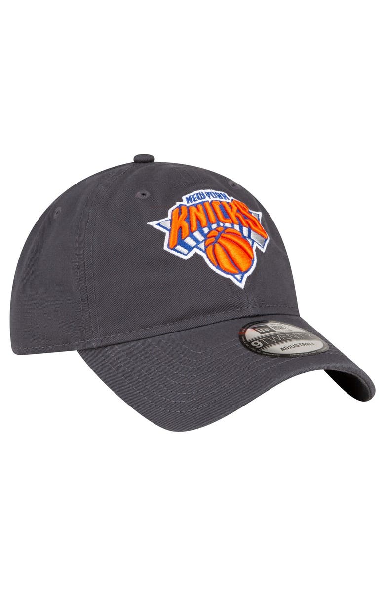 New Era Men's New Era Charcoal New York Knicks Team 2.0 9TWENTY Adjustable Hat, Alternate, color, Charcoal