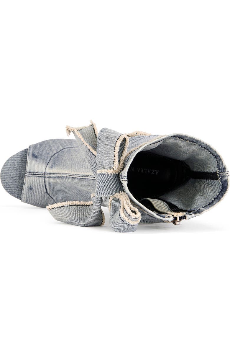 AZALEA WANG Karter Stiletto Bootie, Alternate, color, Denim