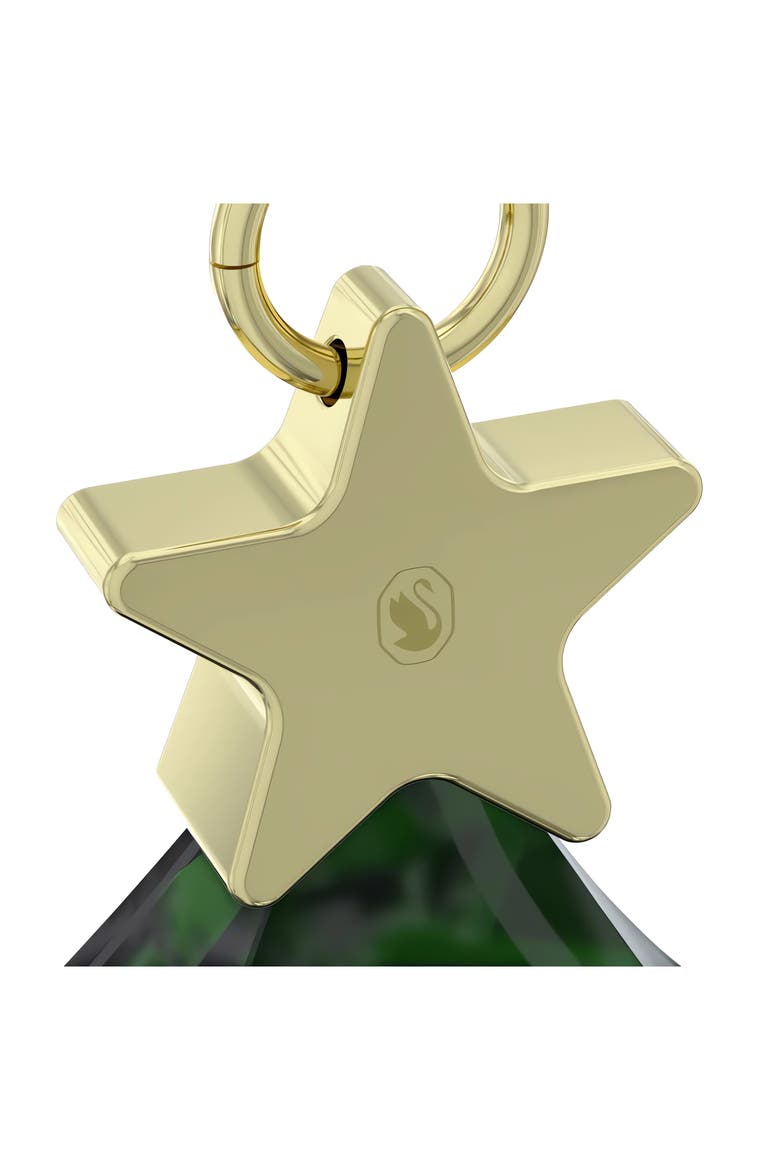 Holiday Cheers Crystal Tree Ornament, Alternate, color, GREEN