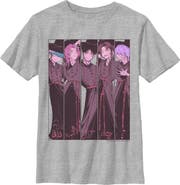 KPop Demon Hunters Boy's Kpop Demon Hunters Saja Boys Anime Panels Graphic T-Shirt