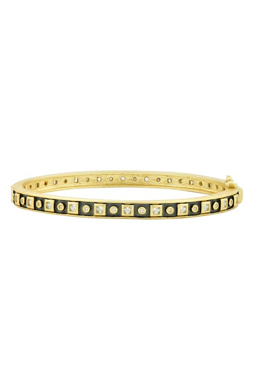 FREIDA ROTHMAN Windows of the City Bangle in Gold And Black 