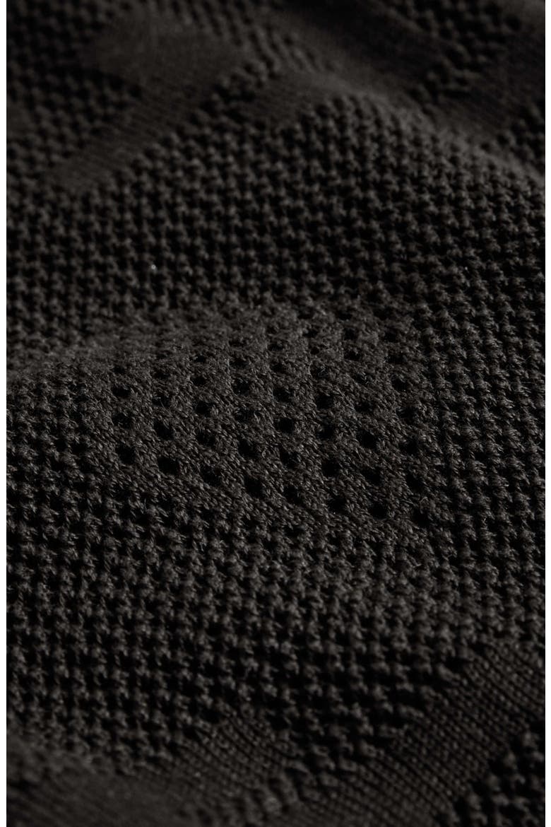 Corso Organic Cotton Diamond Crochet Polo, Alternate, color, BRANDY