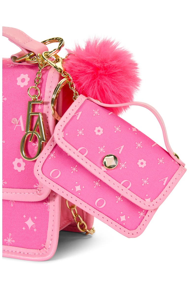 Mini Flap Handbag, Alternate, color, MEDIUM PINK