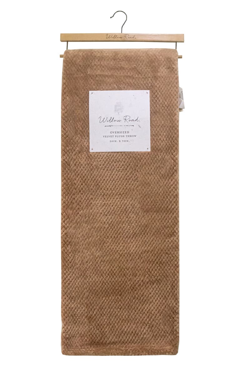 Madison Textured Throw Blanket, Main, color, TAWNY BIRCH