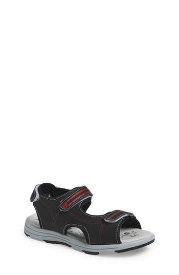 Extreme By Eddie Marc Kids' Double Strap Sandal In Black