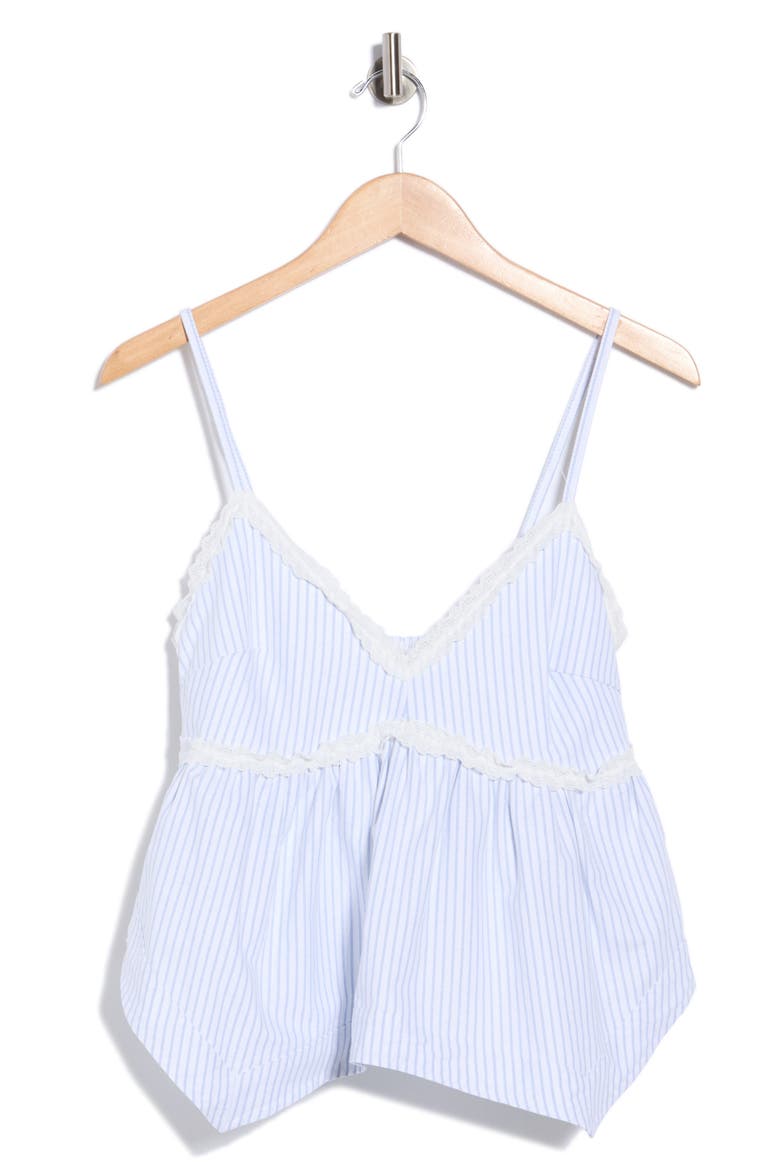 Striped Hanky Hem Tank, Alternate, color, BLUE