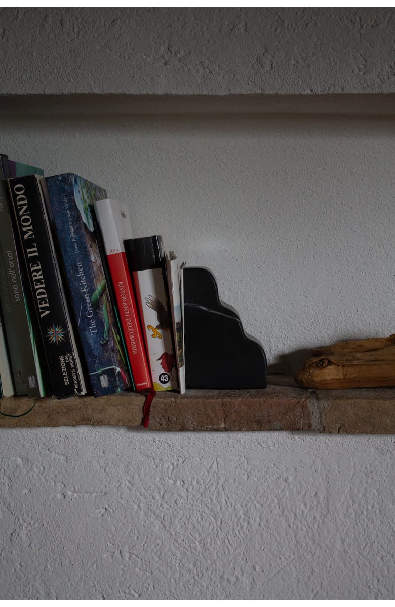 Parma Tile Cloud Bookend, Alternate, color, Black