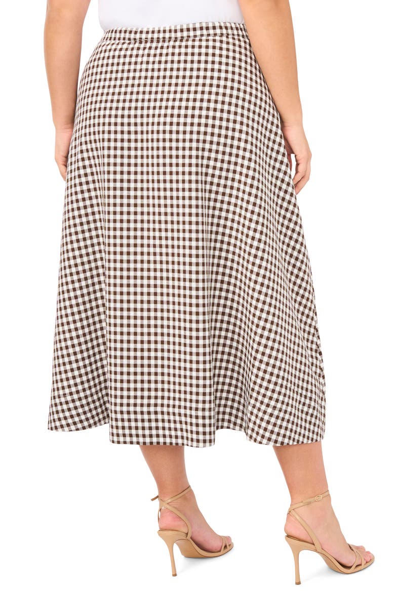 Pull On Midi Skirt, Alternate, color, CHICORY COFFEE