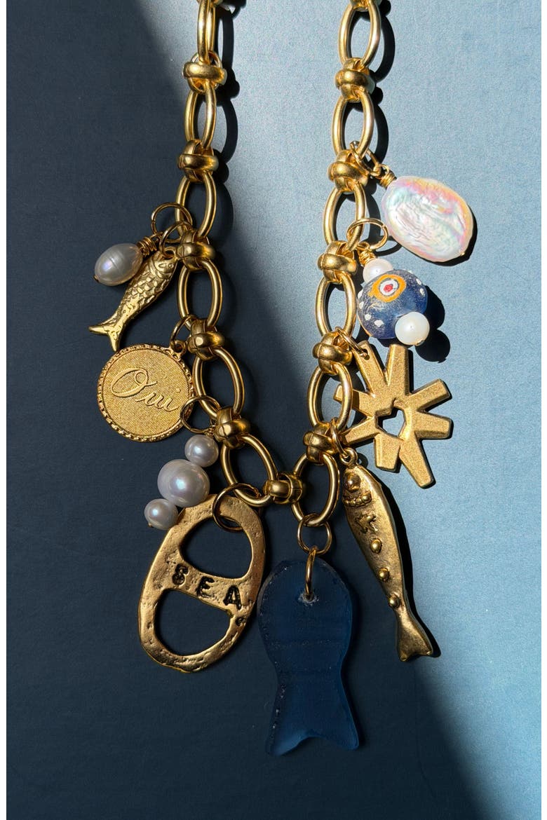 Mare Necklace, Alternate, color, Blue