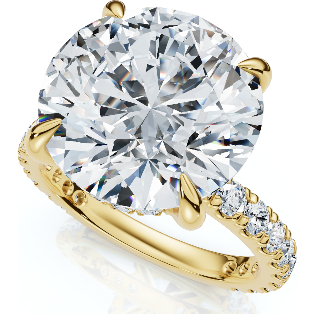 Bliss Diamond Certified 7 1/4ct Diamond Engagement Side Halo Ring 14k Gold Or Pt Lab Grown