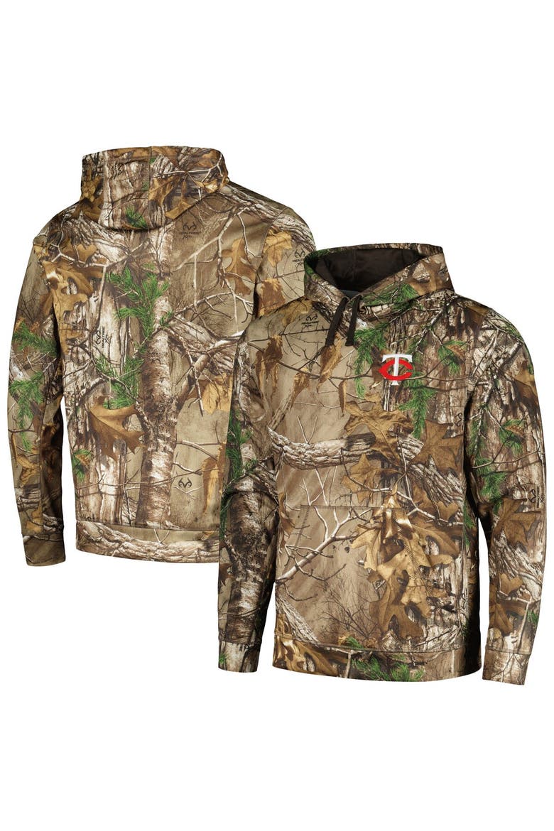 Men's Dunbrooke Camo Minnesota Twins Champion Realtree Pullover Hoodie, Main, color, Camo