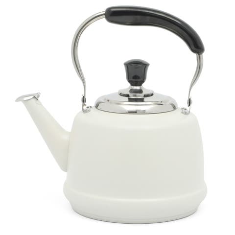 Kingstree Heavy Gauge Stainless Steel Whistling Stovetop Tea Kettle