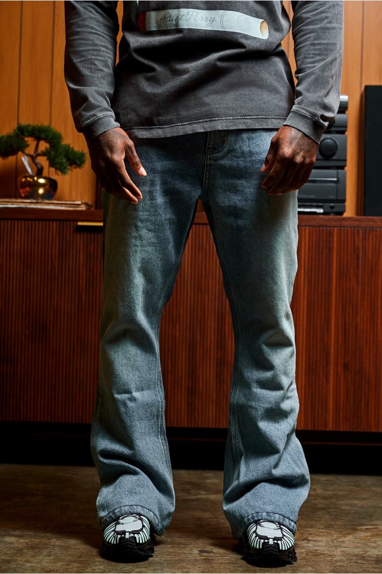 Angel Flare Denim, Alternate, color, Blue