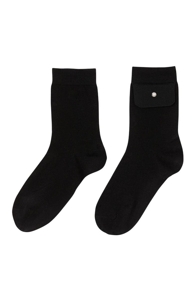 SANDRO Socks with bead detail, Main, color, 