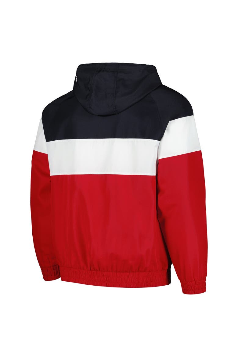 Men's New Era Red St. Louis Cardinals Ripstop Raglan Quarter-Zip Hoodie Windbreaker Jacket, Alternate, color, Red