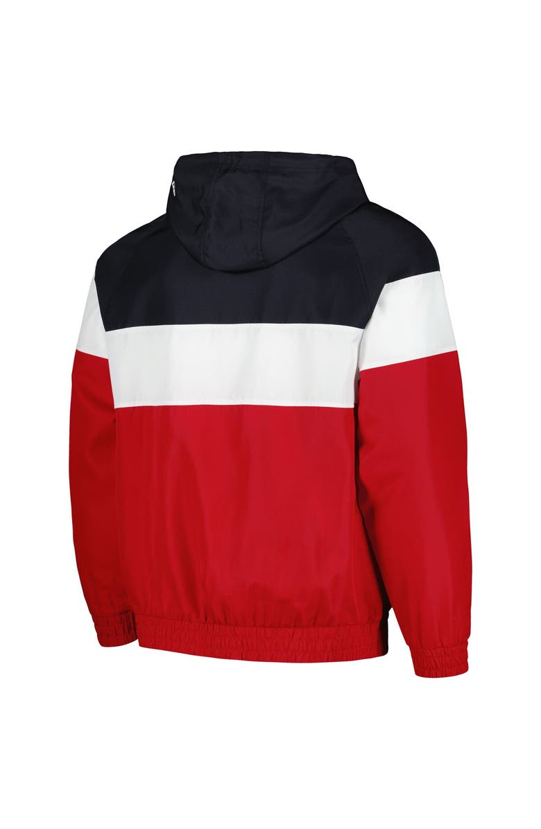 New Era Men's New Era Red St. Louis Cardinals Ripstop Raglan Quarter-Zip Hoodie Windbreaker Jacket, Alternate, color, Red