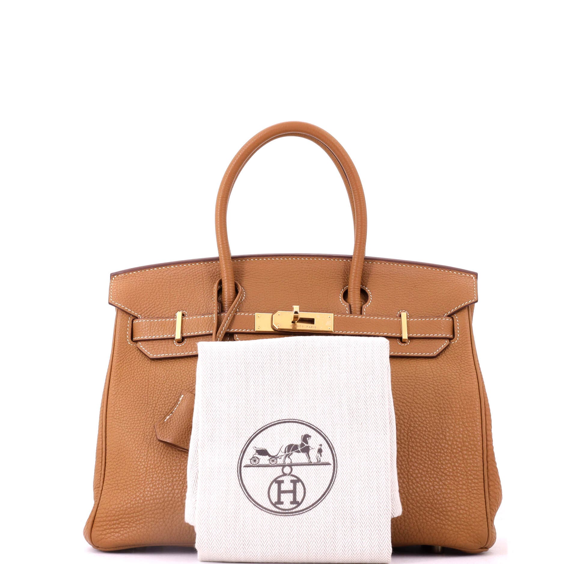 Birkin Handbag Brown Togo with Gold Hardware 30, Alternate, color, Metallic Gold