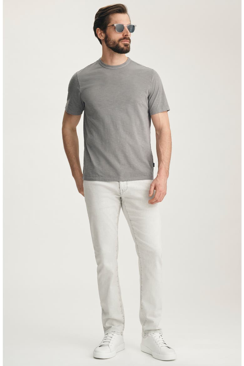 Slub Cotton Crewneck T-Shirt, Alternate, color, CHISELED STONE