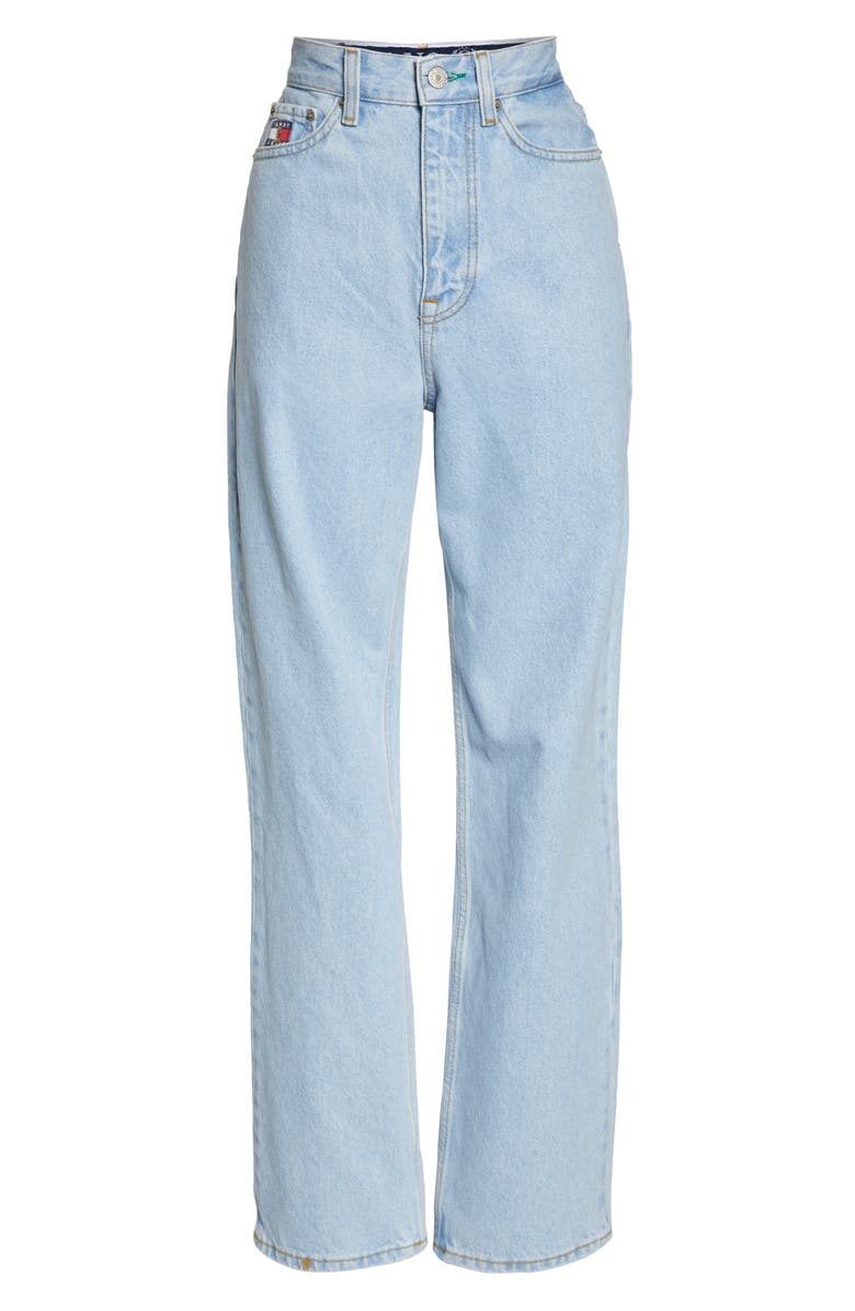 TOMMY JEANS Crest Capsule Mom Jeans, Alternate, color, 