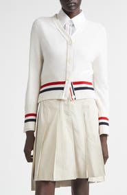 Thom Browne Shrunken Cashmere Cardigan