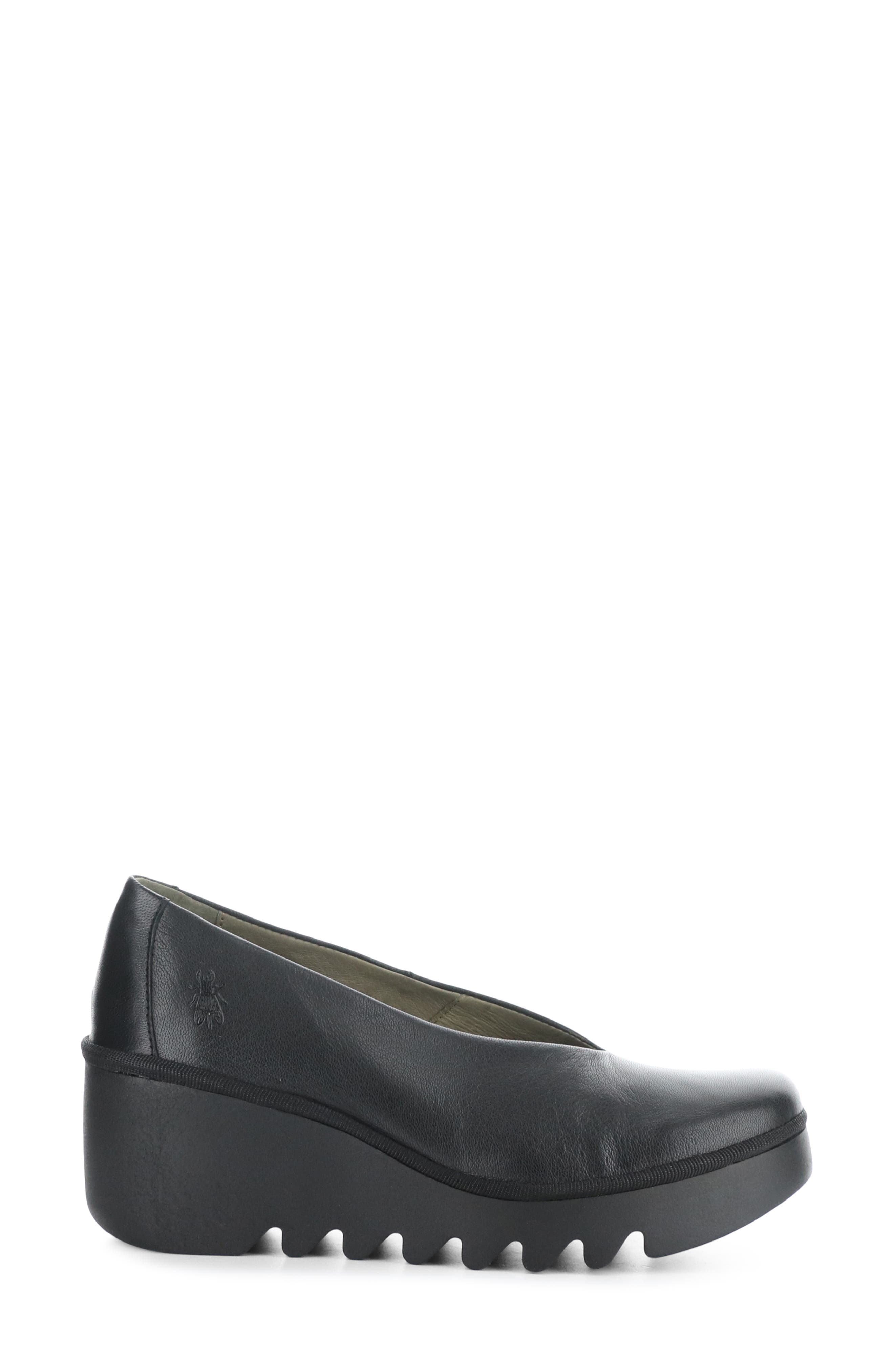 Beso Wedge Pump, Alternate, color, 015 BLACK CERALIN
