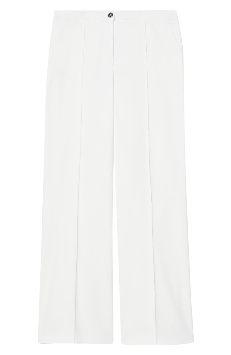 Marina Rinaldi Piroghe Seamed Wide Leg Pants, Main, color, White