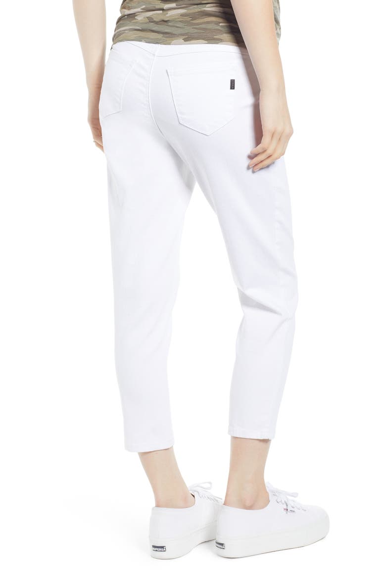 Crop Maternity Skinny Jeans, Alternate, color, WHITE