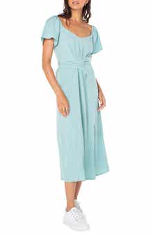 Roxy Bungalow Bliss Tie Back Midi Dress