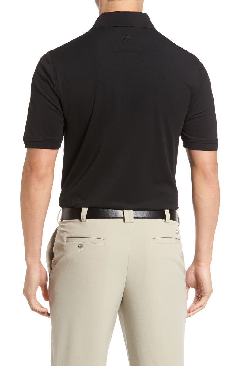 Cutter & Buck Advantage Tri-Blend Piqué Polo, Alternate, color, Black