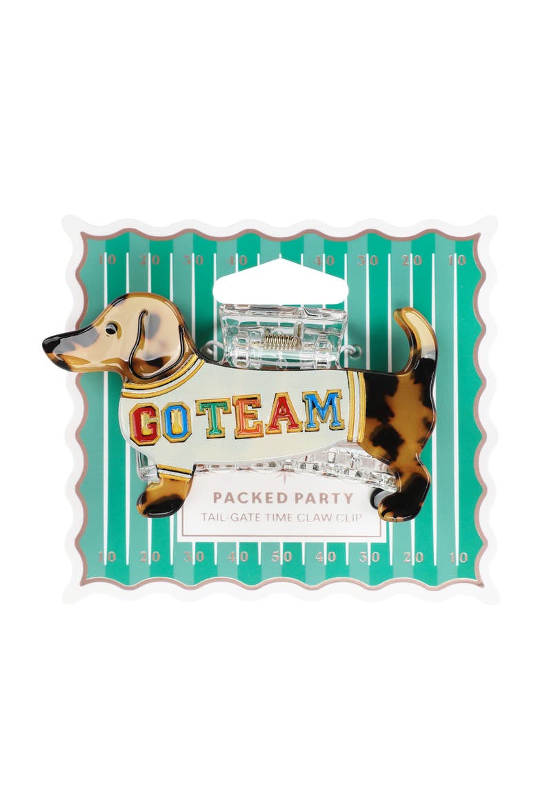 Wiener Dog Hair Claw Clip, Alternate, color, Multicolor