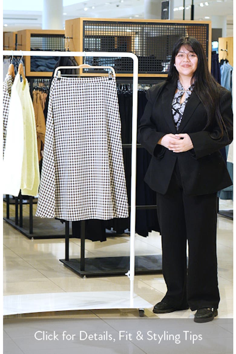 Gingham Midi Skirt video