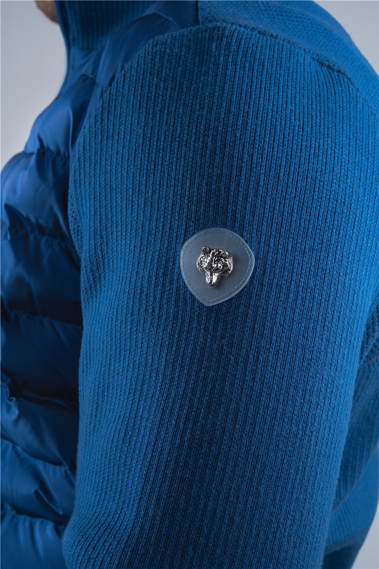 Men's Hybrid Knit Jacket, Alternate, color, COBALT