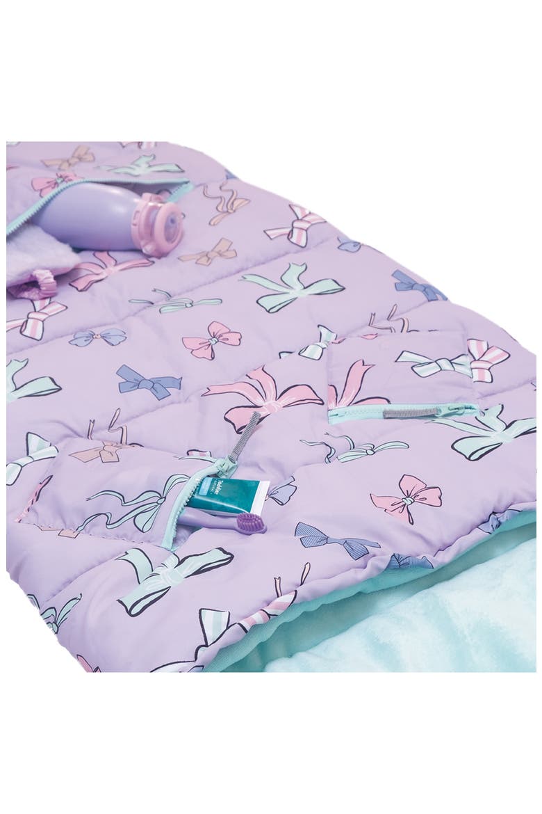 Kids' Sleep-n-Pack Sleeping Bag Backpack, Alternate, color, LILAC MULTI