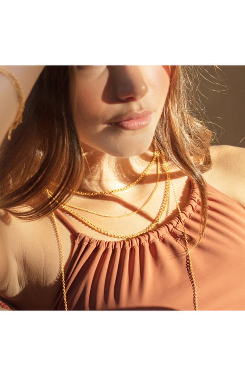 Monica Vinader 22-inch Bombato Chain In Yellow Gold