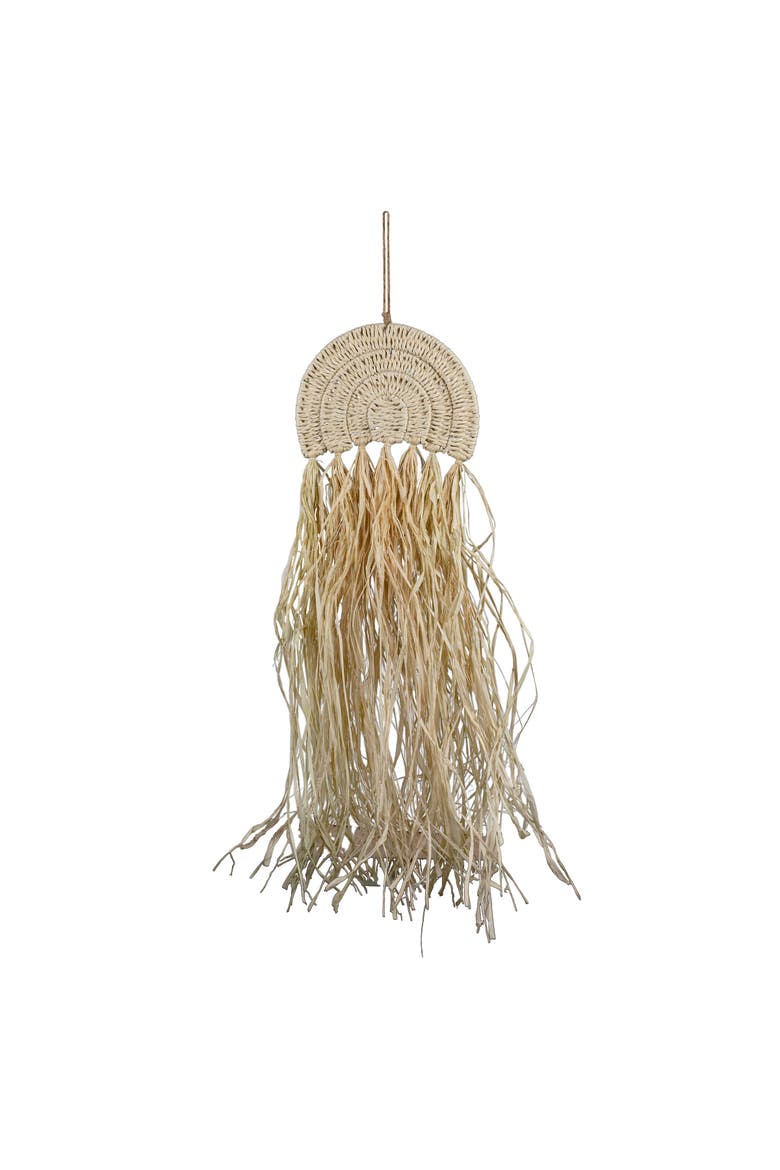 Harmony Arch Hanging Accent Seagrass & Raffia, Main, color, Beige