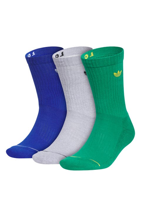 Gender Inclusive Originals Trefoil 3-Pack Rib Crew Socks