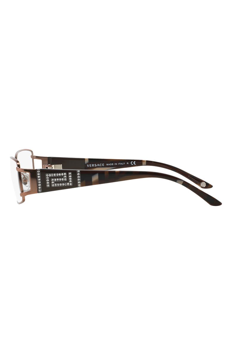Versace 52mm Rectangular Optical Glasses, Alternate, color,