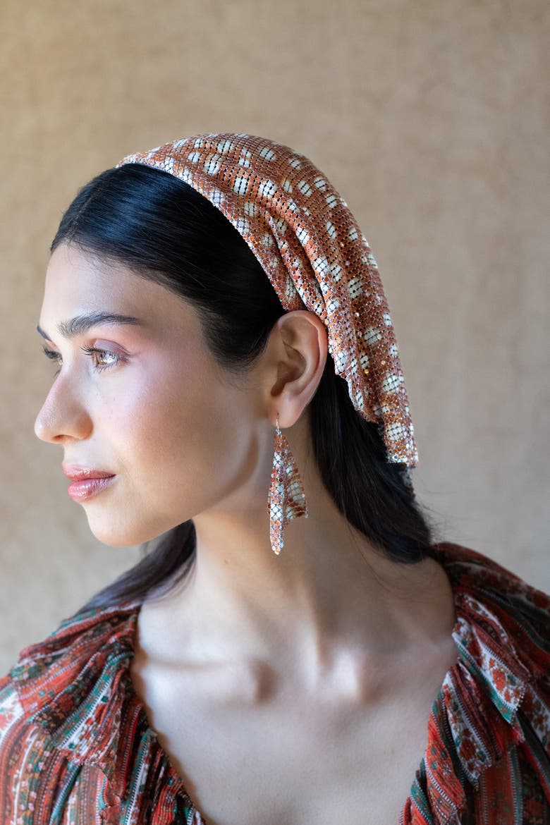 Fauna Headscarf Headband, Alternate, color, Fawn