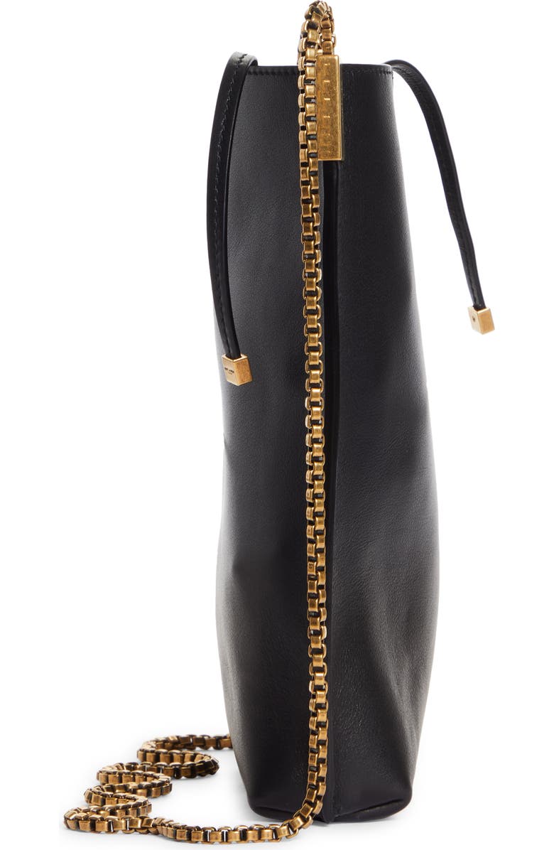 Saint Laurent Mini Suzanne Calfskin Leather Hobo, Alternate, color,