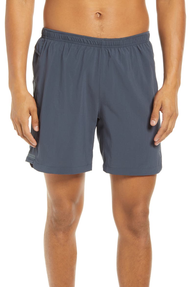 Men's 7" 2-in-1 Cargo Running Shorts, Main, color, ASPHALT