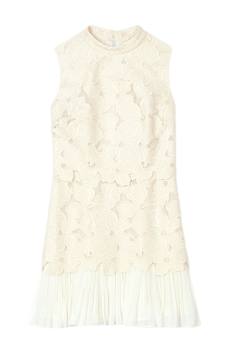 SANDRO Short guipure dress, Alternate, color, 