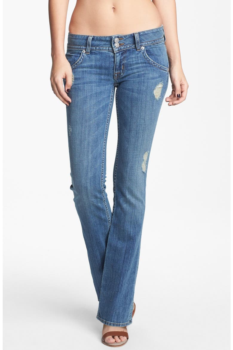 Triangle Pocket Bootcut Stretch Jeans, Main, color, VINTAGE NAPOLI
