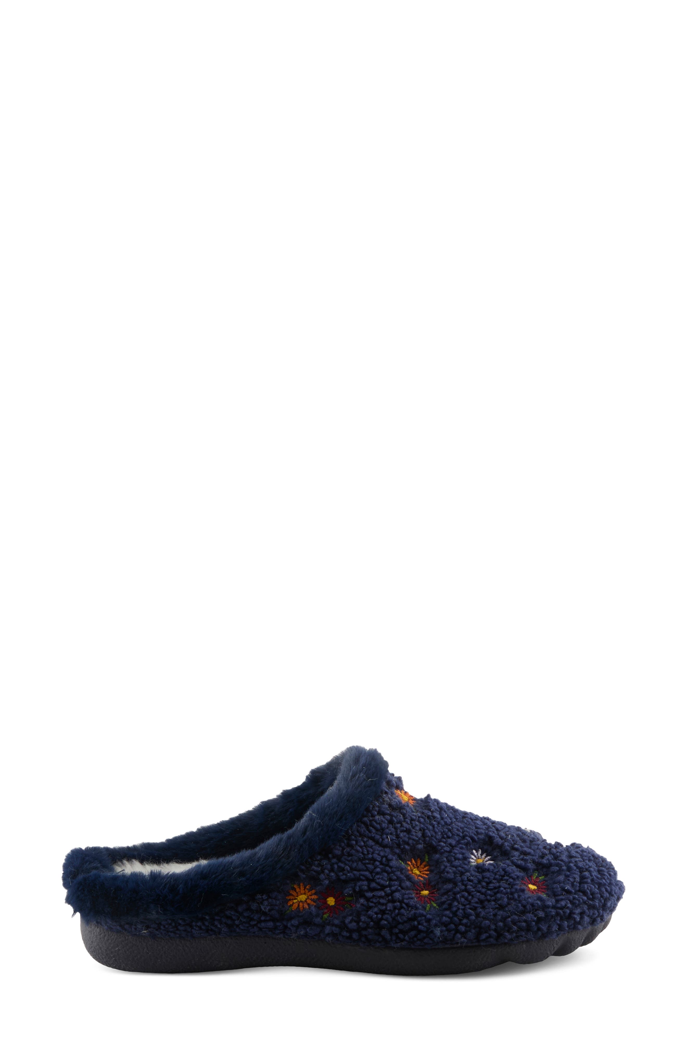 Abouquet Mule Slipper, Alternate, color, NAVY