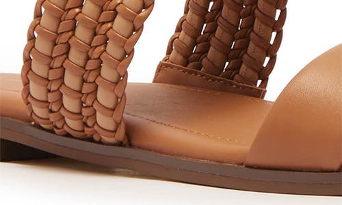 Frankie4 Sloane Slide Sandal In Tan Weave