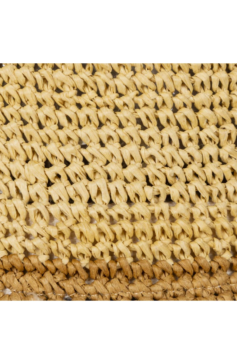 Lauren Ralph Lauren Color Block Crochet Bucket Hat, Alternate, color, Birch Tan