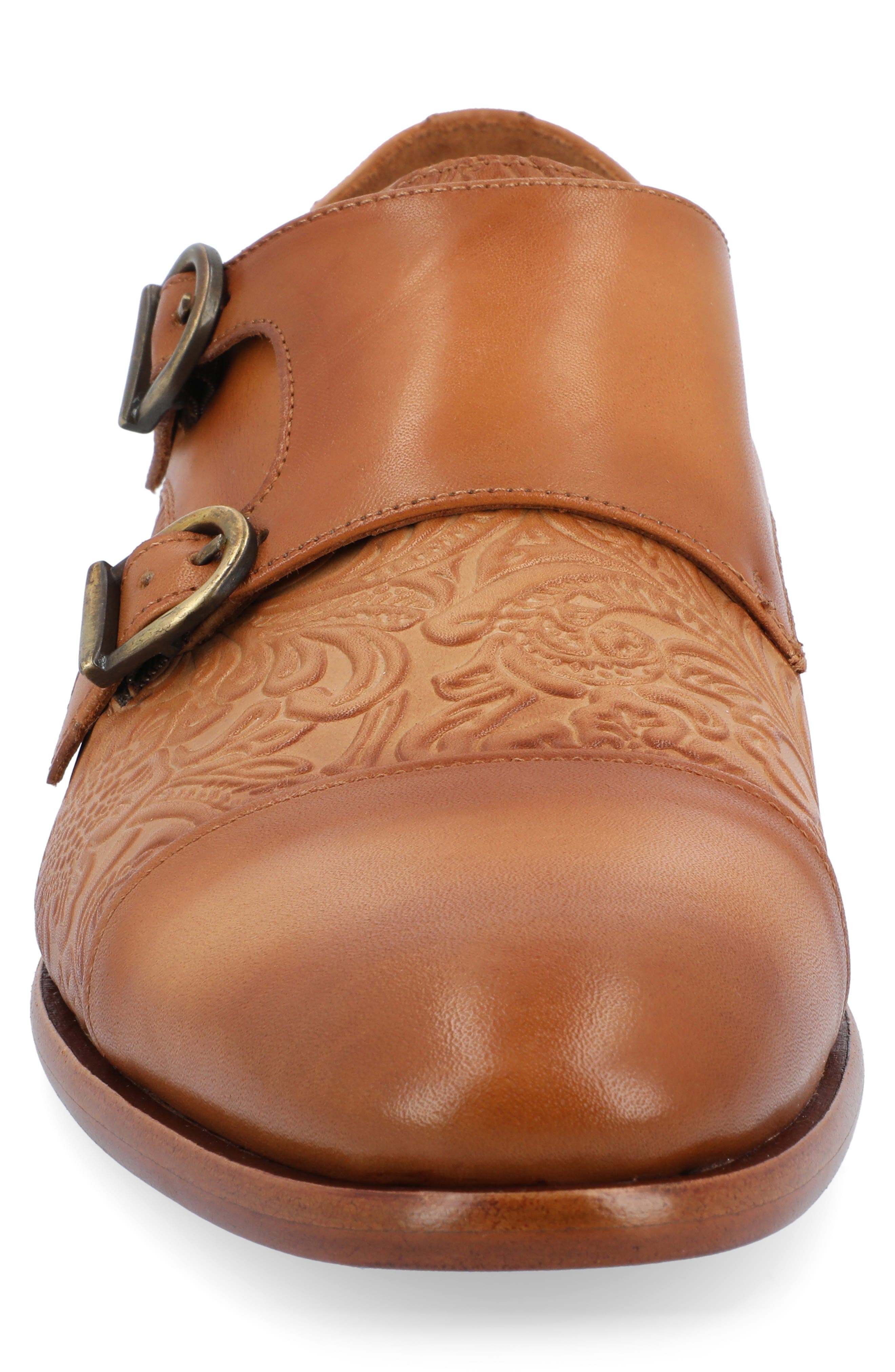 TAFT Lucca Double Monk Strap Shoe, Alternate, color, 