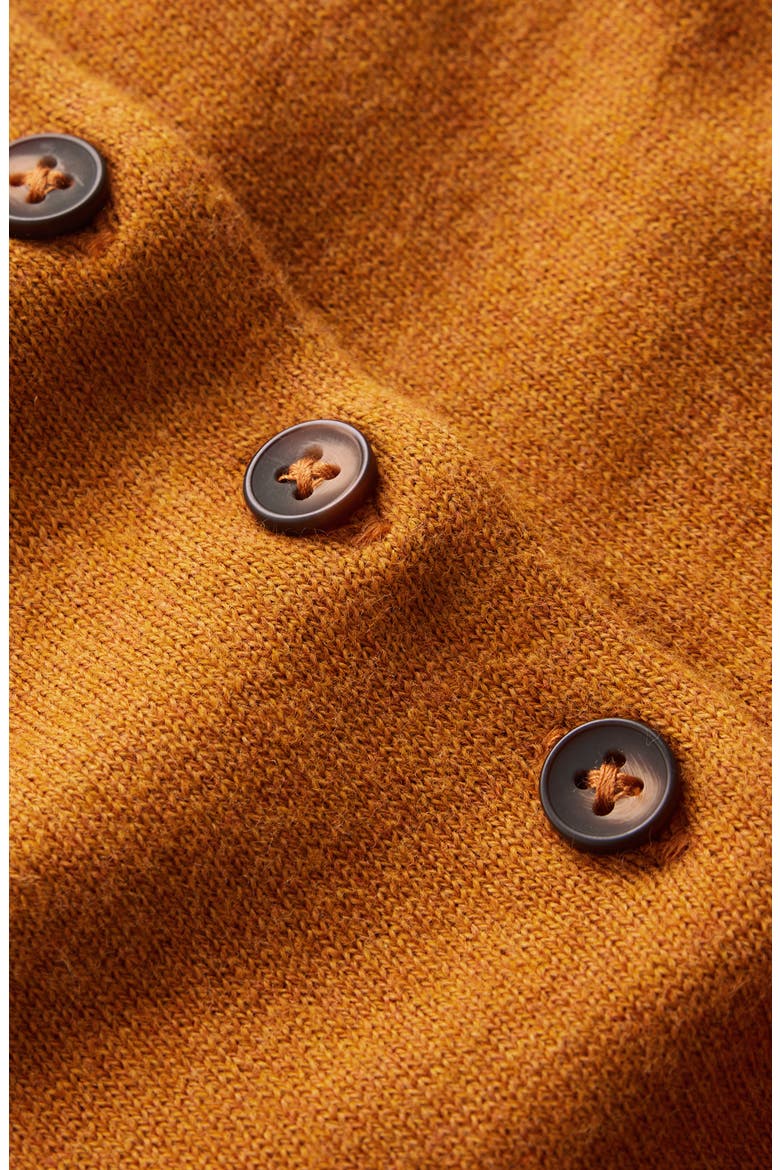 Collared Wool & Cashmere Blend Polo, Alternate, color, TOFFEE BROWN