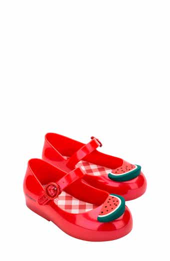 Mini Melissa Kids' Sweet Love Picnic Mary Jane Flat
