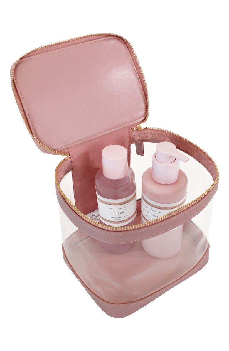 MYTAGALONGS Beauty Cube Organizer Case, Alternate, color, Light Pink